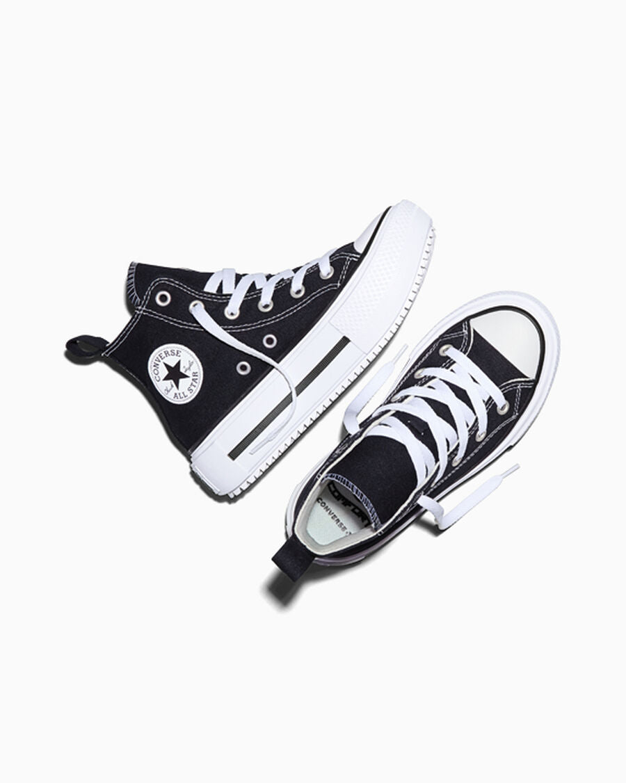 Kids' Canvas Platform High-Top Sneaker - Black - Black/White/Egret