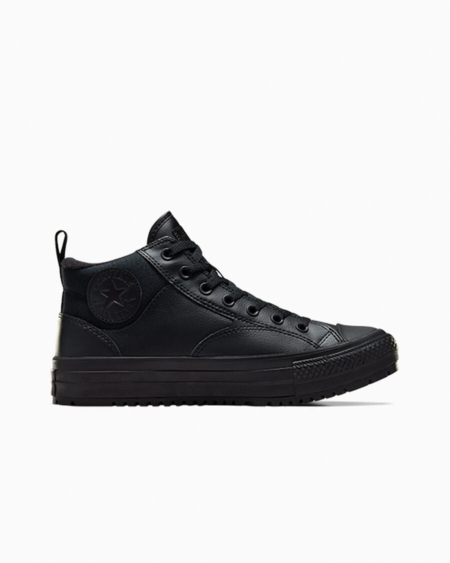 Water-Repellent Mid-Top Boot - Black/Black/Black