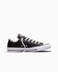 Leather Low Top Sneaker - Black - Black