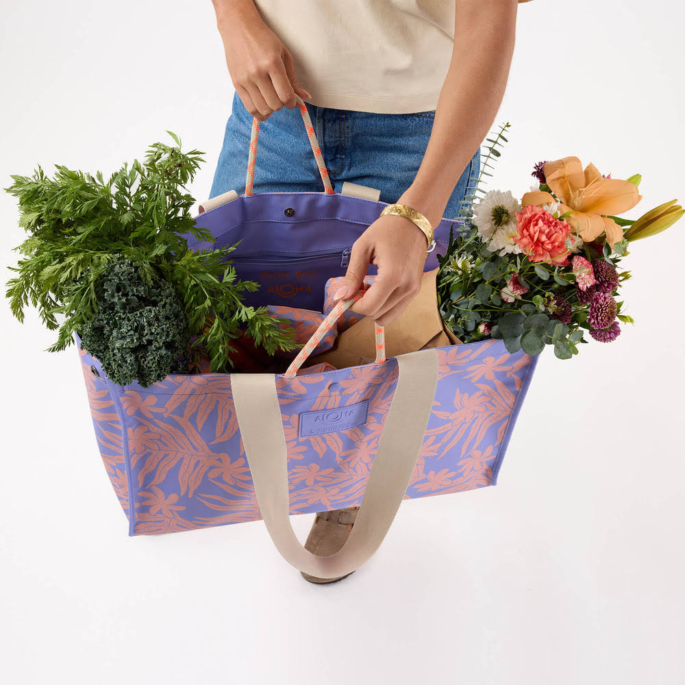 Waterproof PVC Tote - Fern