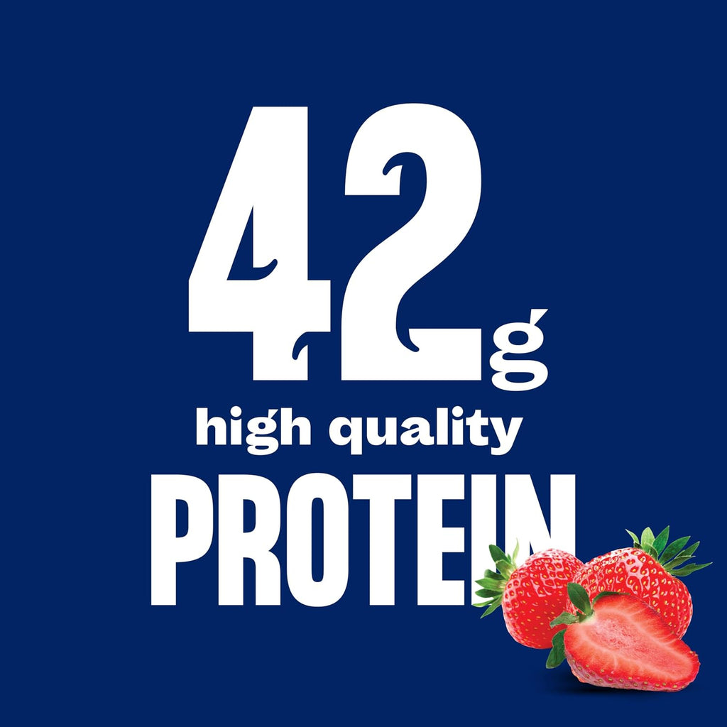 Strawberry High-Protein Milk Shake, 14 oz, 12 Pack