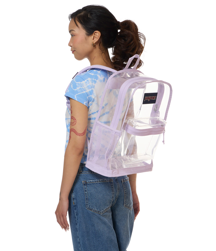 Clear Backpack - Cherry Lacquer