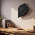 Minimalist Wall Clock, Handcrafted Organic Shape Solid Wood Decorative Timepiece - view 4