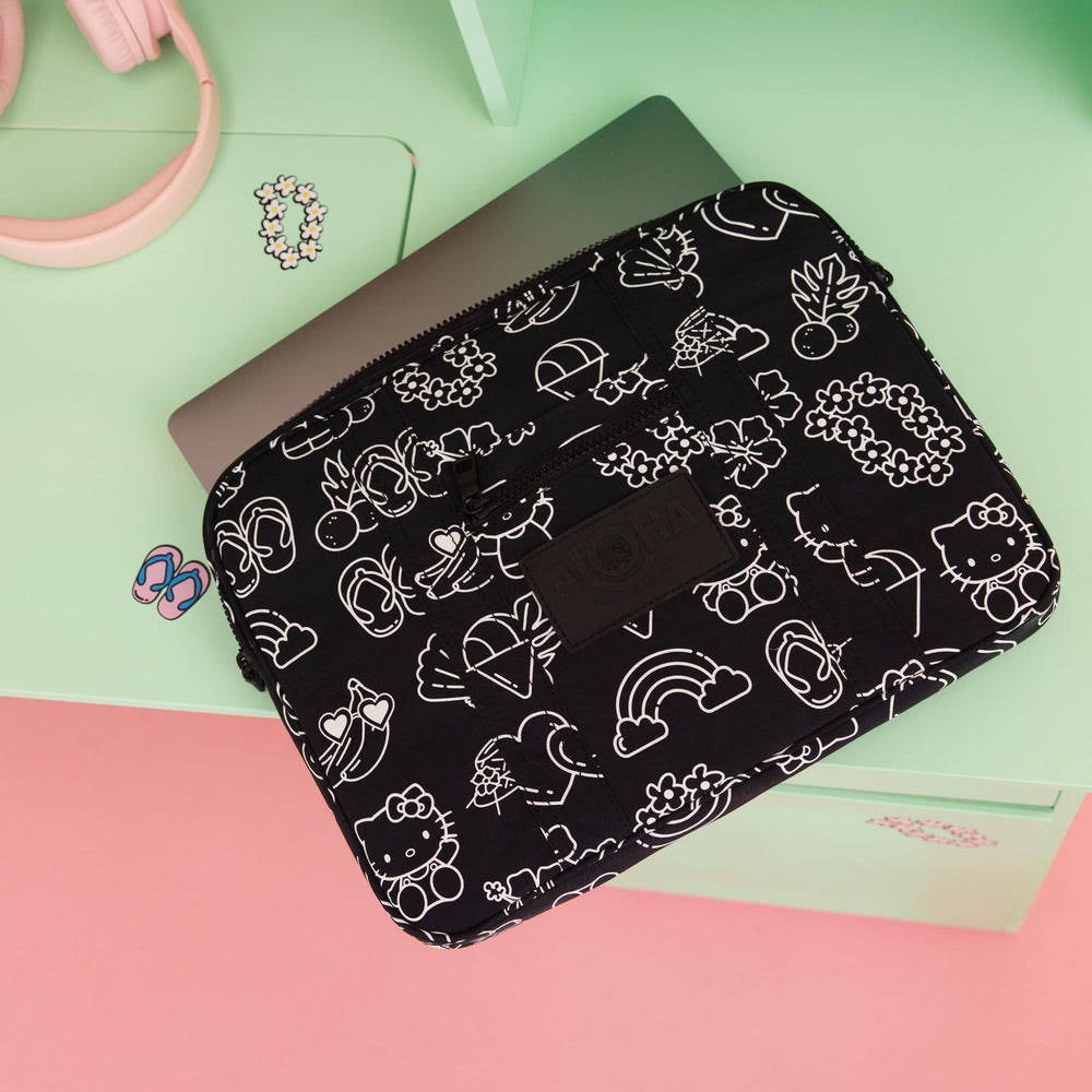 13-Inch Ripstop Nylon Laptop Sleeve - Icon Print