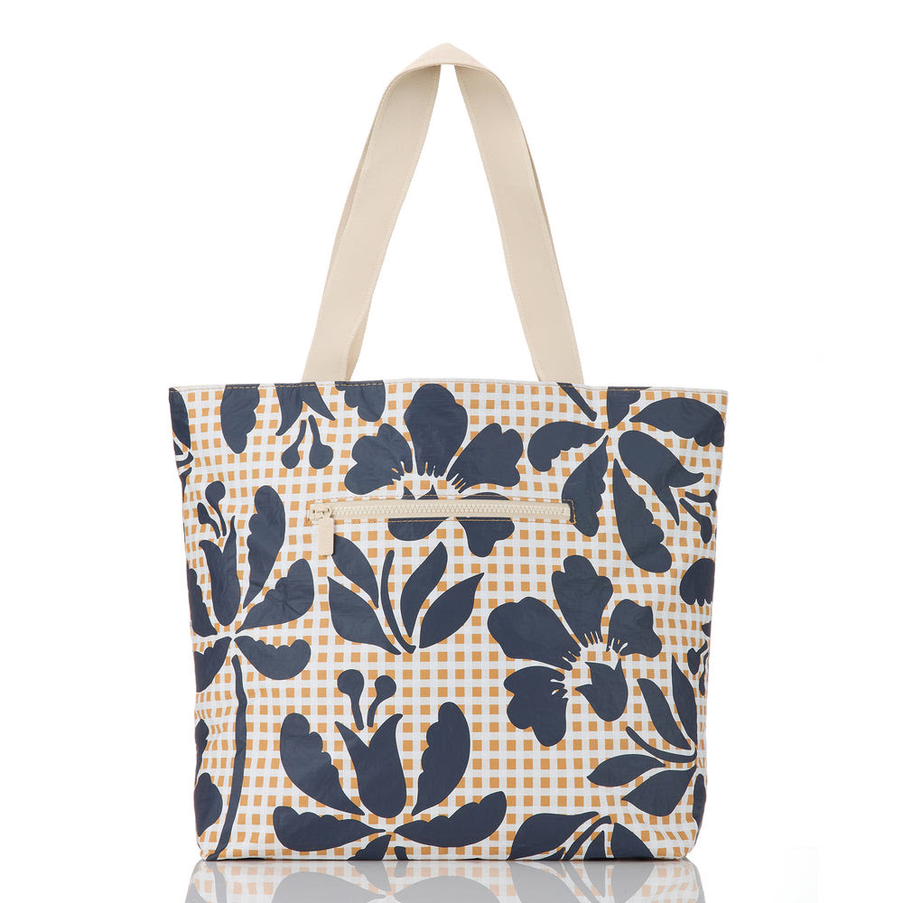 Nylon Travel Tote - Floral Gingham