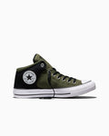 Colorblock Canvas Mid-Top Sneaker - Utility/Black/White