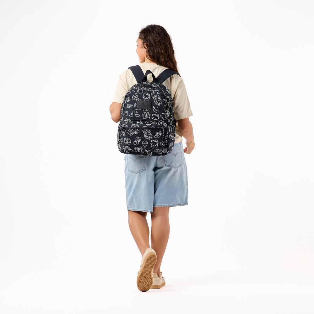 Water-Resistant Laptop Backpack - Tropical Print