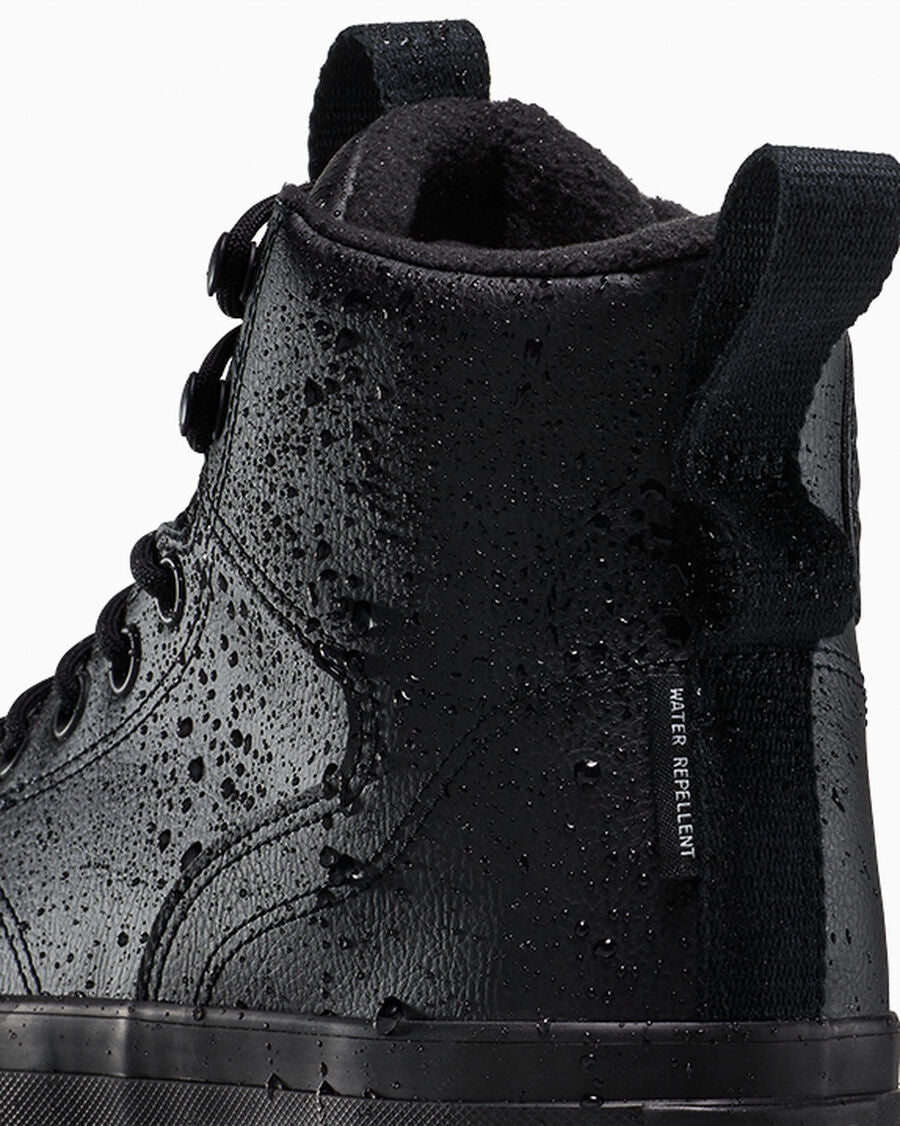 Water-Repellent High Top Hiker Boot - Black/Black/Black