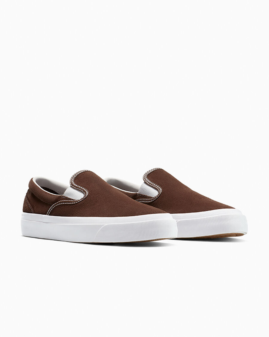 Suede Slip-On Skate Low Top Shoe
