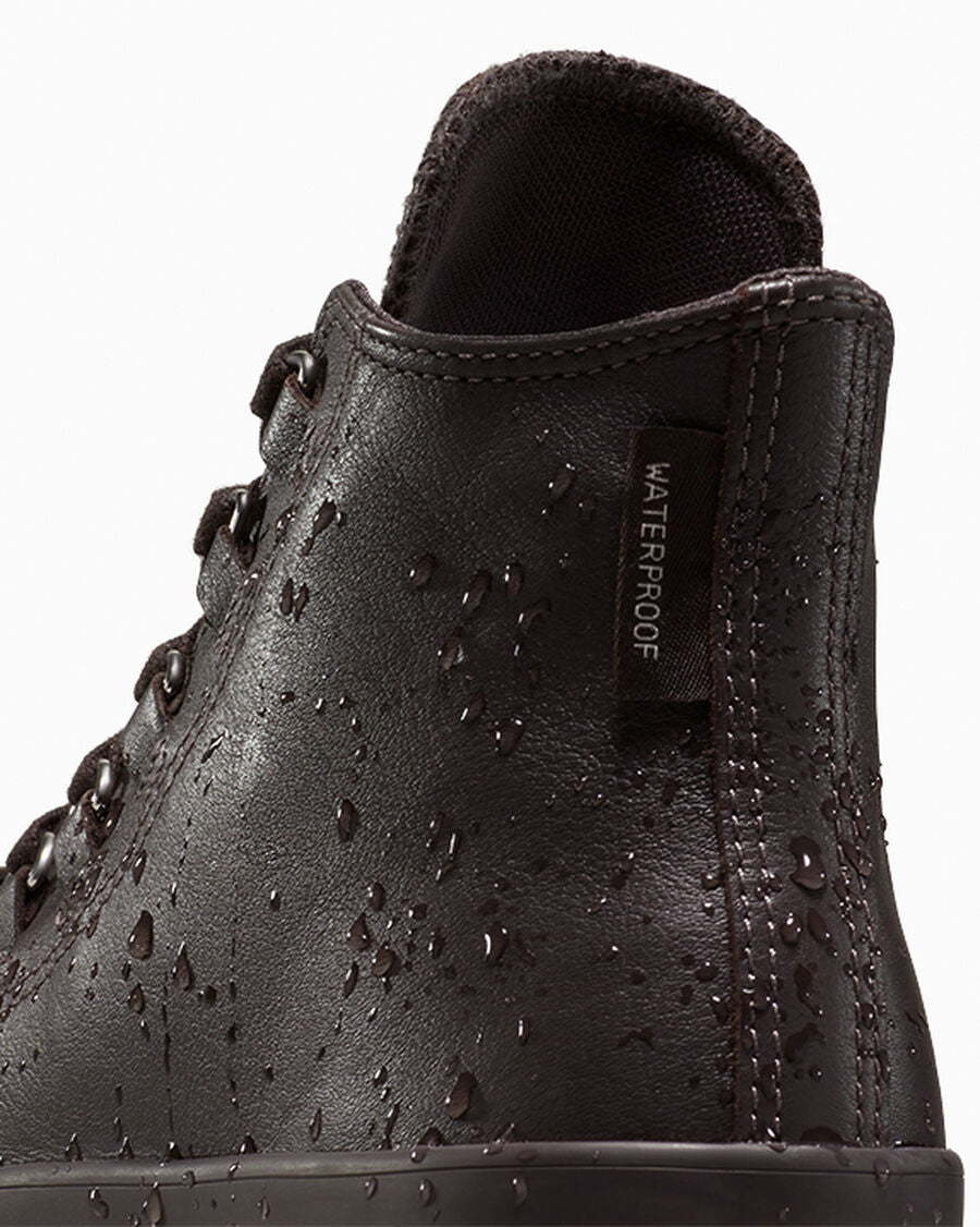 Women's Water-Resistant Leather Lug Sole Boot - Mudguard/Mudguard/Egret