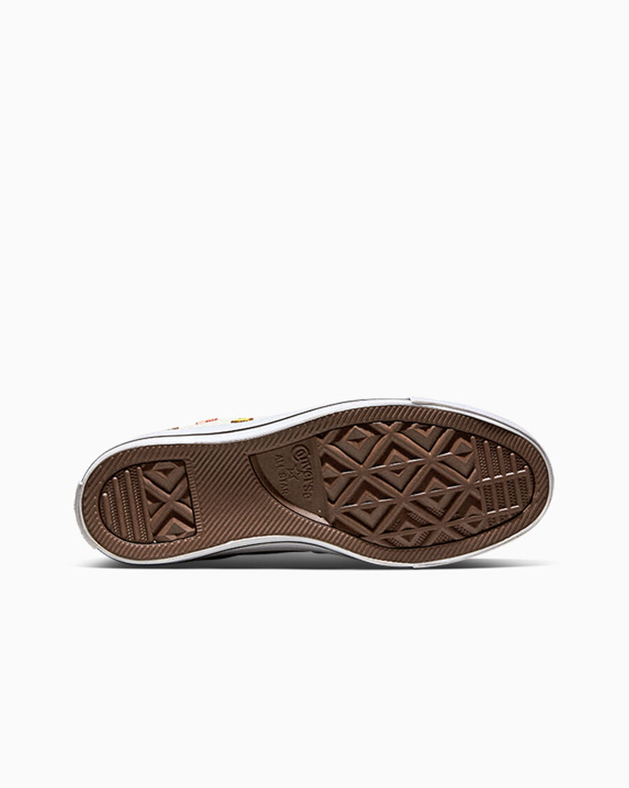 Women's Embroidered Canvas High-Top Sneaker - Egret/Fresh Cut/Unearthed