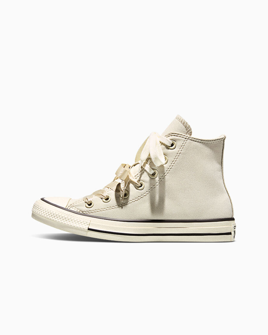 Women's Peached Canvas High Top Sneaker - Sage Smoke/Egret/Black