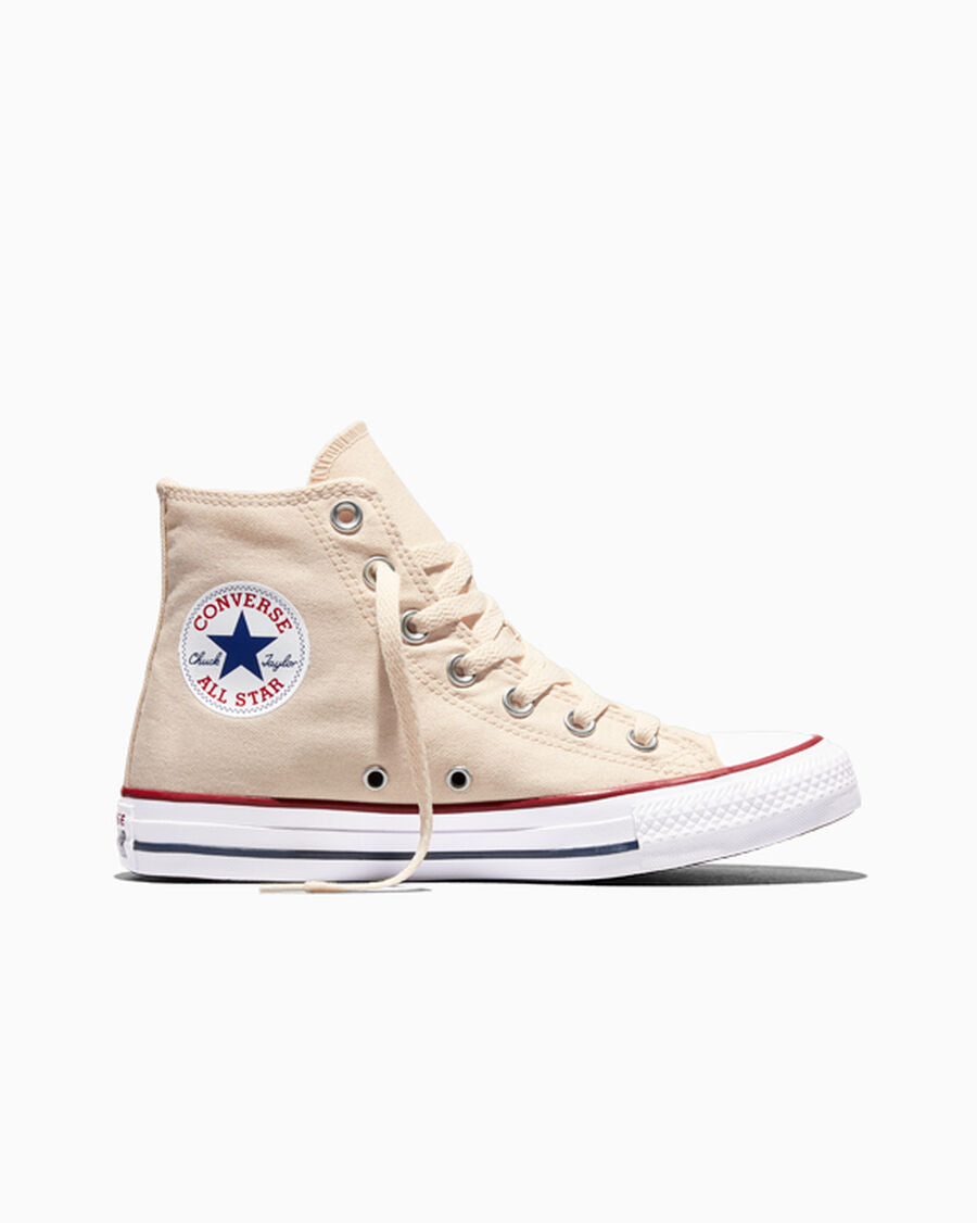 Canvas High-Top Sneaker - Multiple Colors - Natural Ivory