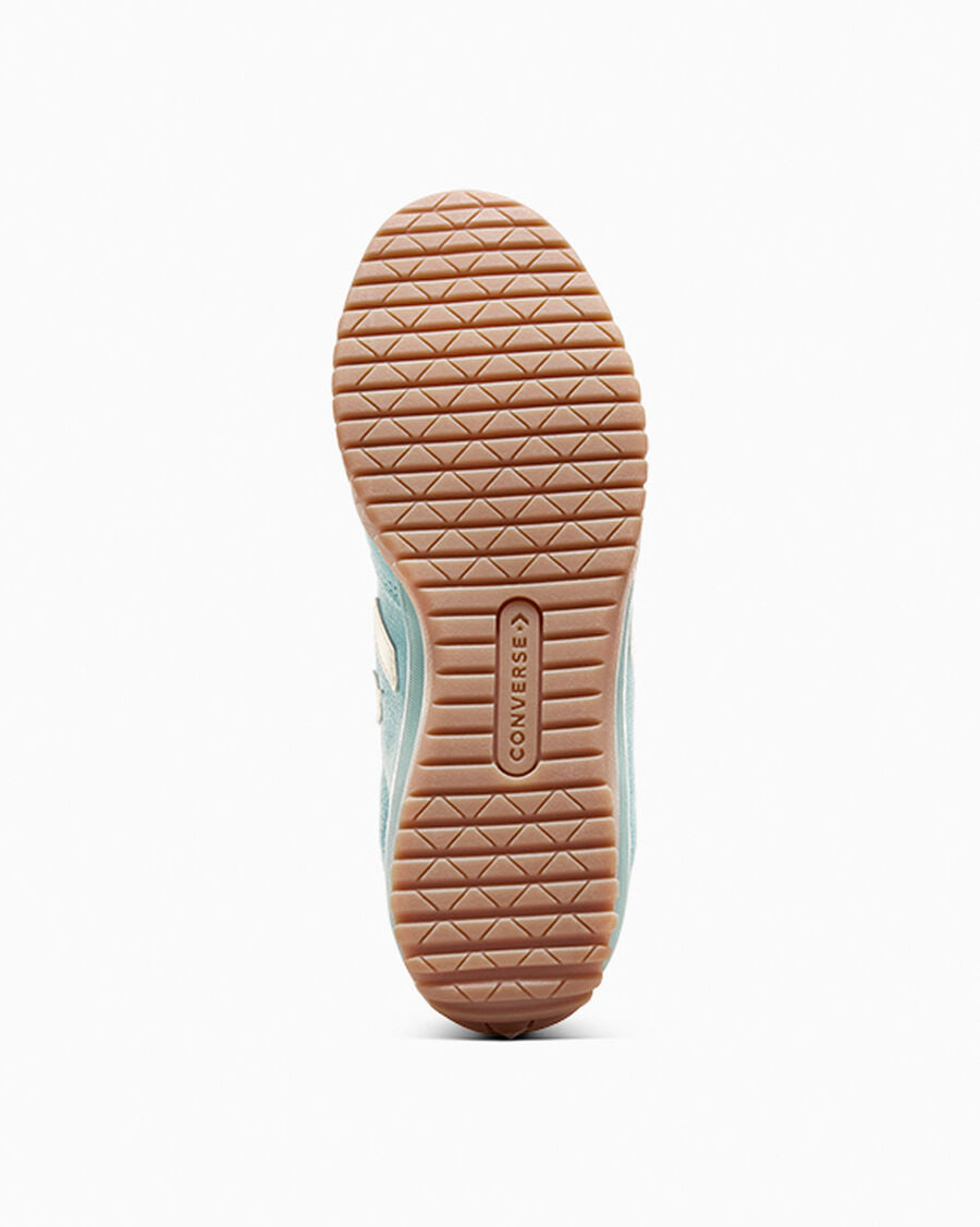 Nylon And Suede Low Top Sneaker - Vernal Pool/Egret/Light Brown