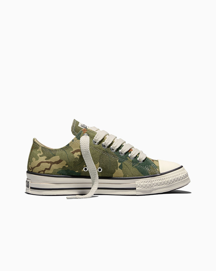 Leaf Camo Canvas Low-Top Sneaker