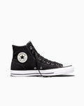 Suede Skate High Top Sneaker - Black - Black/Black/White