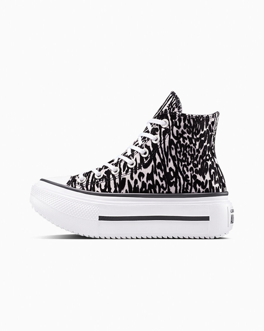 Canvas Platform High Top Sneaker - Leopard