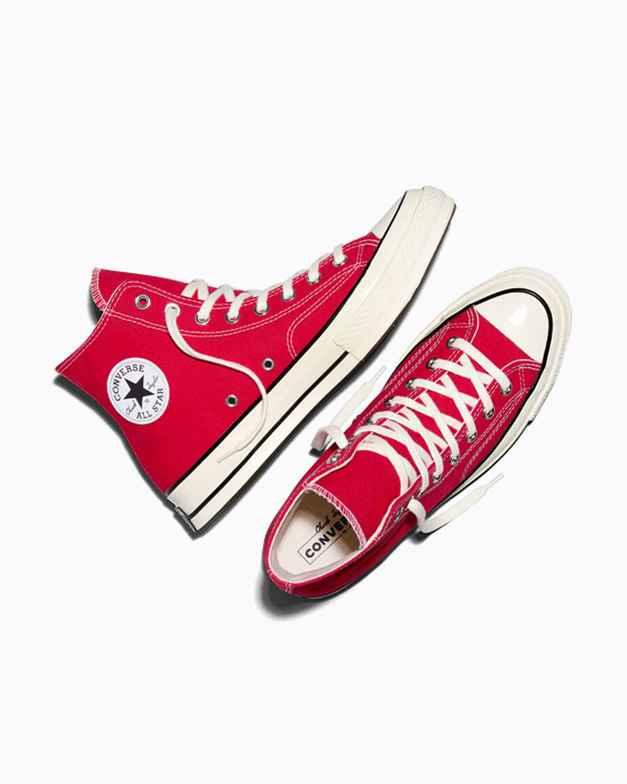 Heavyweight Canvas High Top Sneaker - Black - Enamel Red/Egret/Black