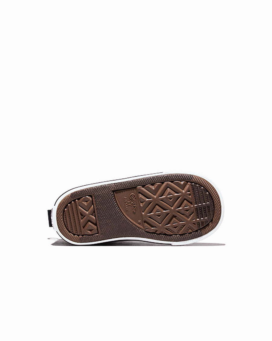 Canvas Easy-On Mid-Top Sneaker - Black/Black/White