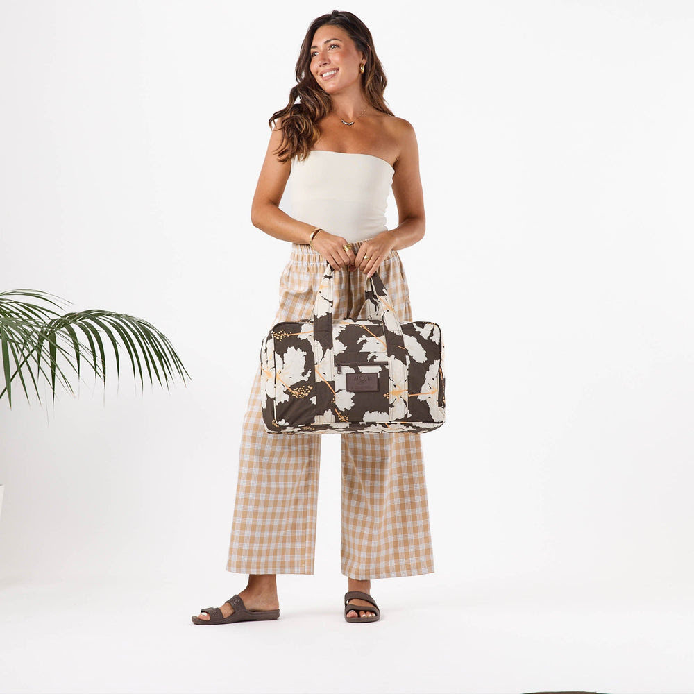 Ripstop Nylon Weekender Bag - Floral