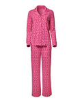 Long Sleeve Pajama Set - Hot Pink