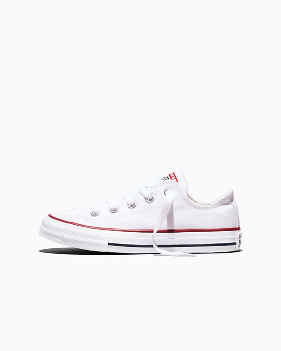 Kids Canvas Low-Top Sneaker - Multiple Colors - Optical White