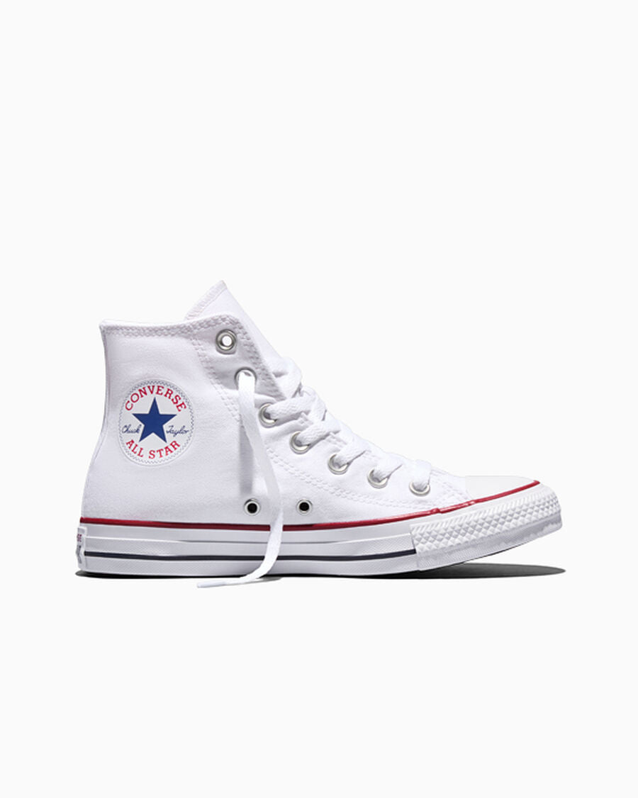 Canvas High-Top Sneaker - Multiple Colors - Optical White