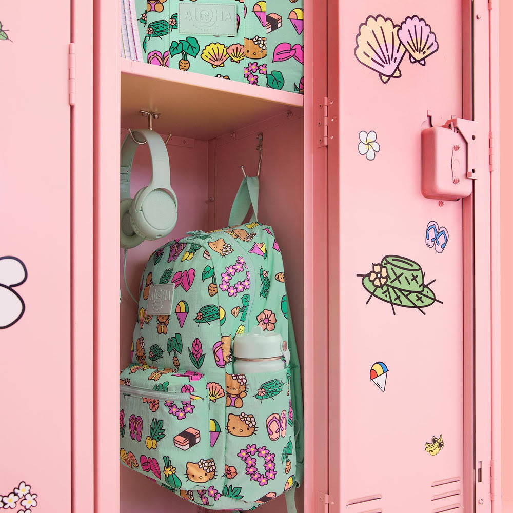 Water-Resistant Laptop Backpack - Tropical Print