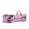Travel Tote And Duffle Set - Metallic Pink