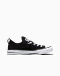 Women's Knit Slip-On Low-Top Sneaker - Black/White/Black
