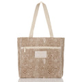Structured Nylon Zip Tote - Snake Print