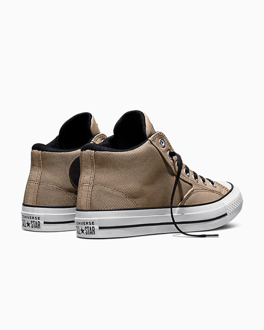 Canvas Mid Top Sneaker - Vintage Cargo/Black/White