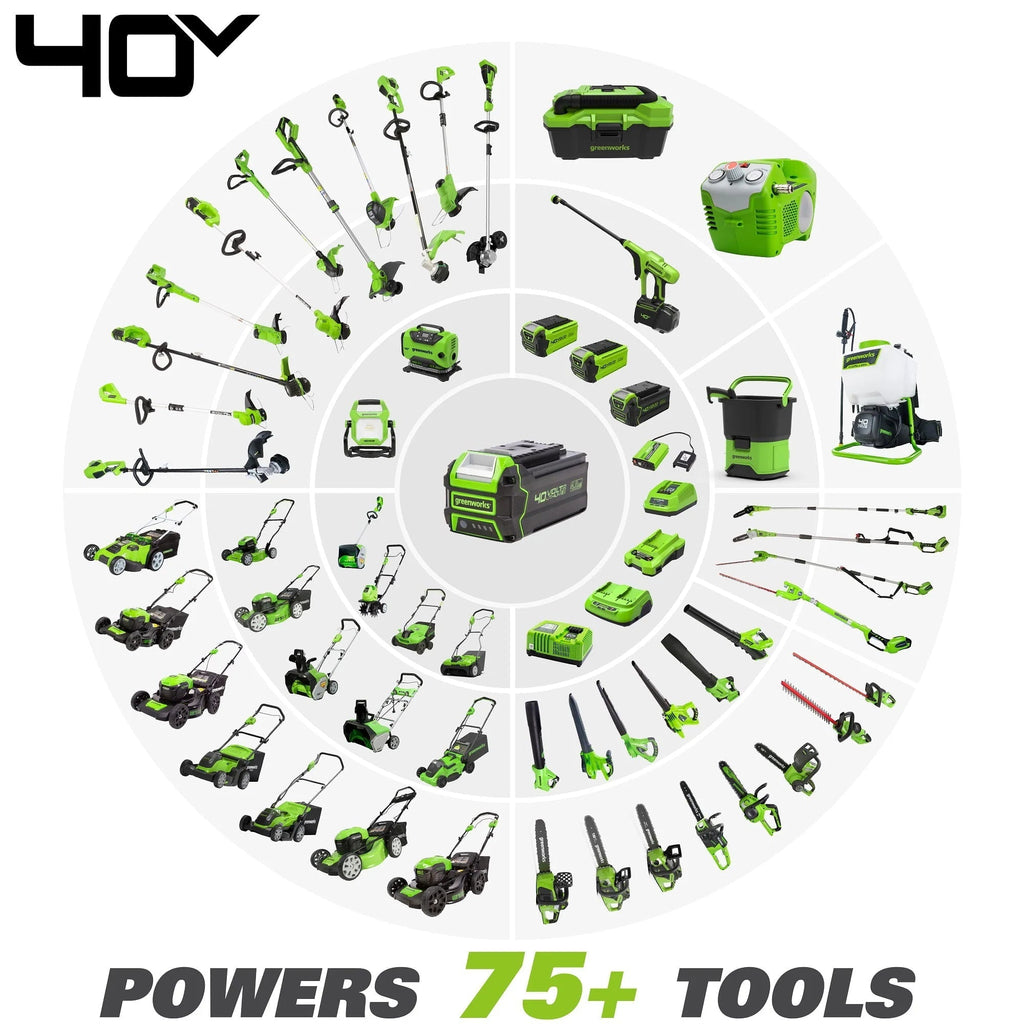 Greenworks 40V 12 in Cordless Chainsaw With 2.0 Ah Battery And Charger - 20262