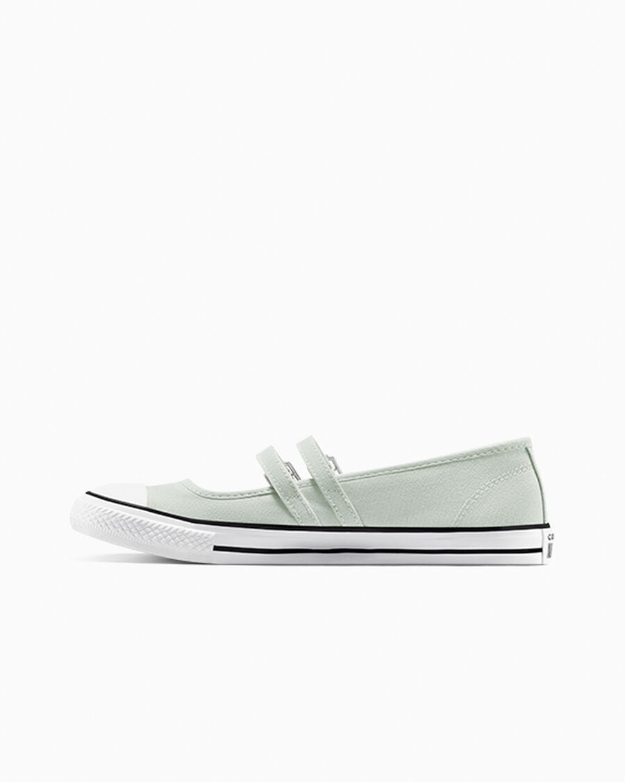 Canvas Mary Jane Low Top Shoe - White - Rainwashed Grey/White/Black
