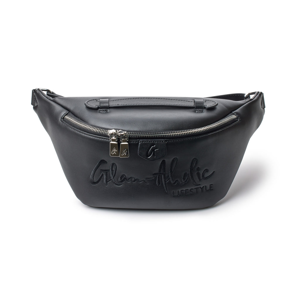 Vegan Leather Belt Bag - Black
