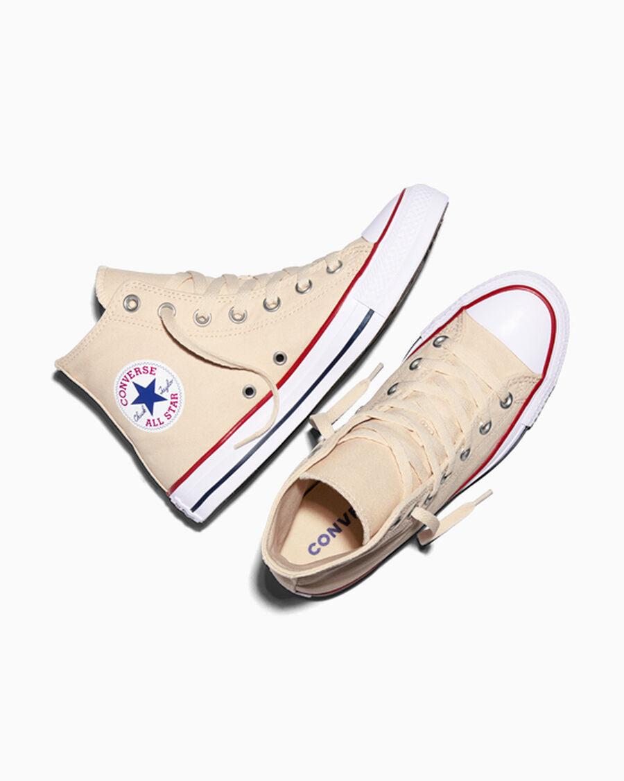 Canvas High-Top Sneaker - Multiple Colors - Natural Ivory