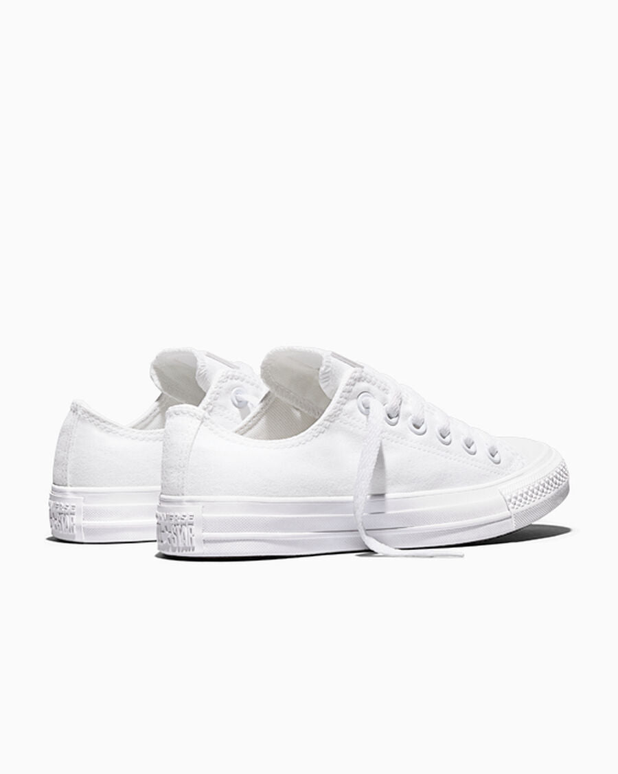 Canvas Low-Top Sneaker - Multiple Colors - White Monochrome