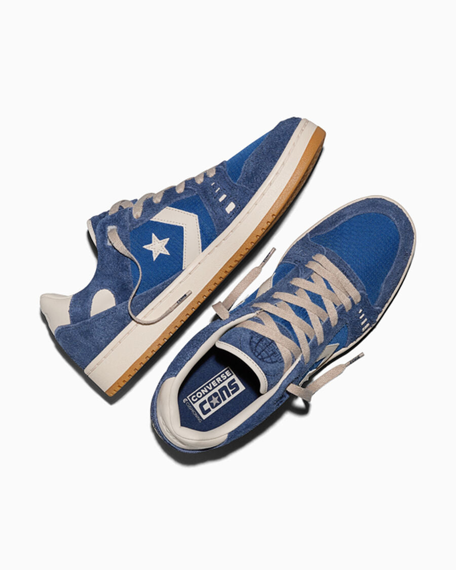 Ripstop And Suede Skate Low Top Shoe