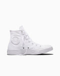 Canvas High-Top Sneaker - Multiple Colors - White Monochrome