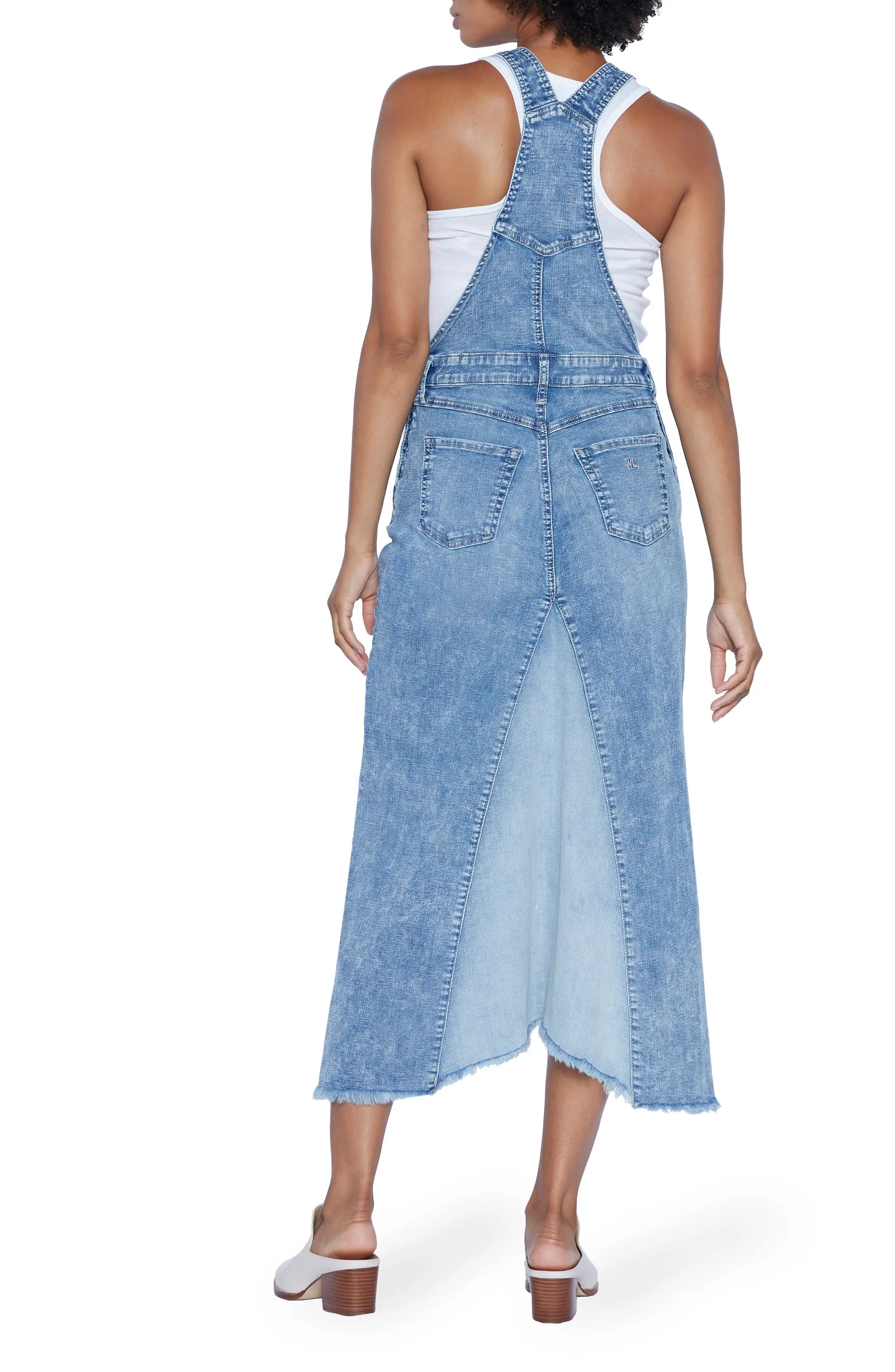 Pieced Mixed Denim Jumper