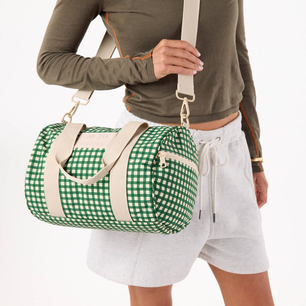 Ripstop Nylon Mini Duffle - Plaid