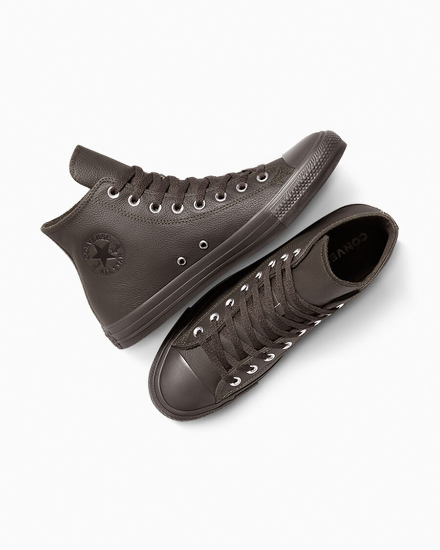 Water-Repellent Leather High Top Sneaker