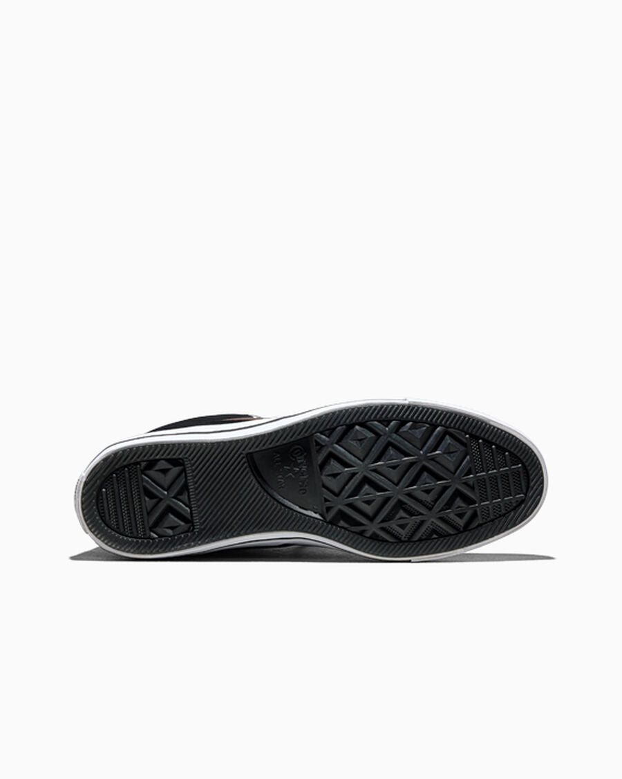 Colorblock Canvas Mid-Top Sneaker - Black/Fresh Brew/White