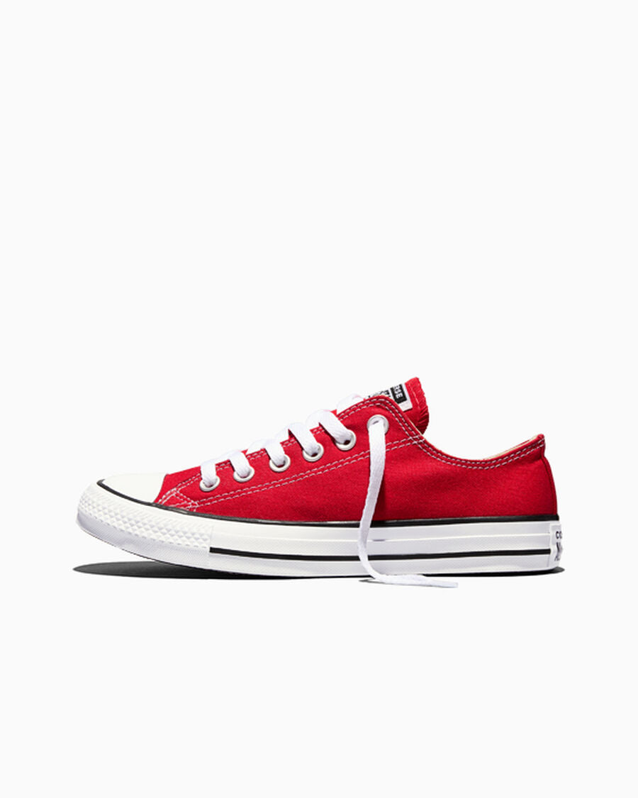 Canvas Low-Top Sneaker - Multiple Colors - Red