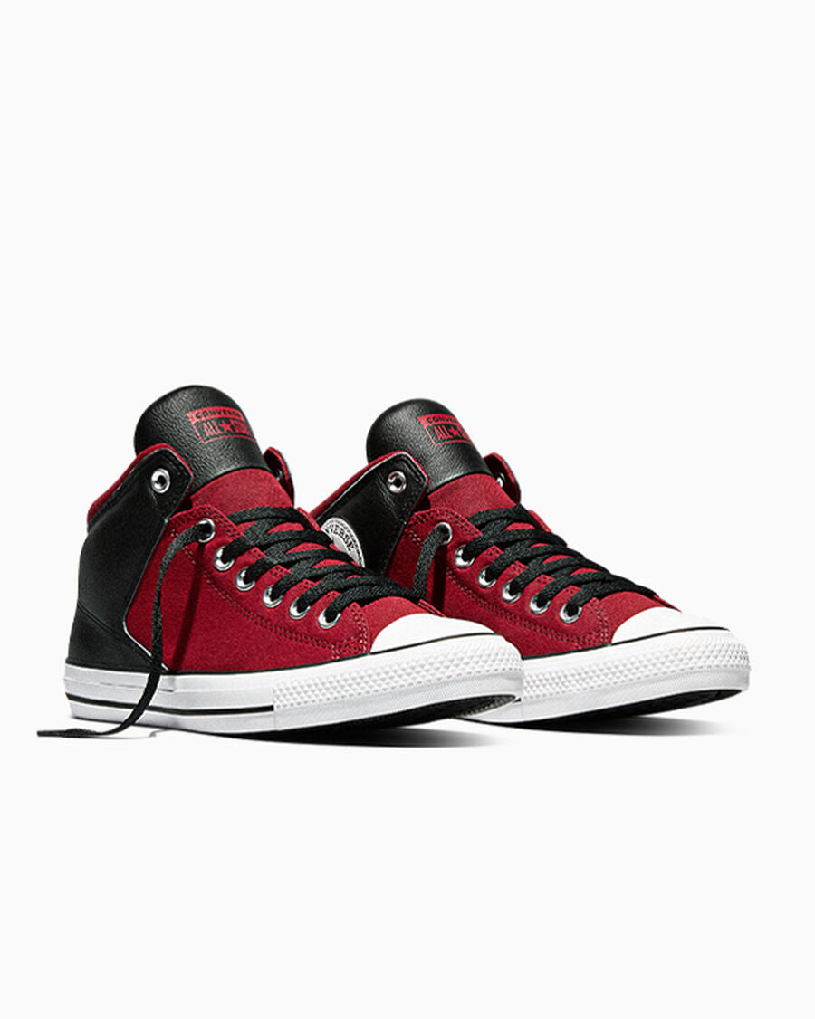 Color-Block Canvas Mid Top Sneaker