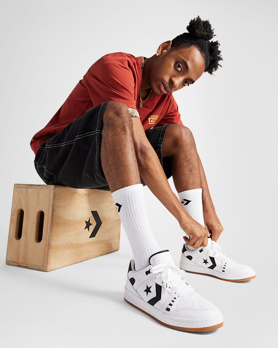 Leather Skate Low Top Shoe