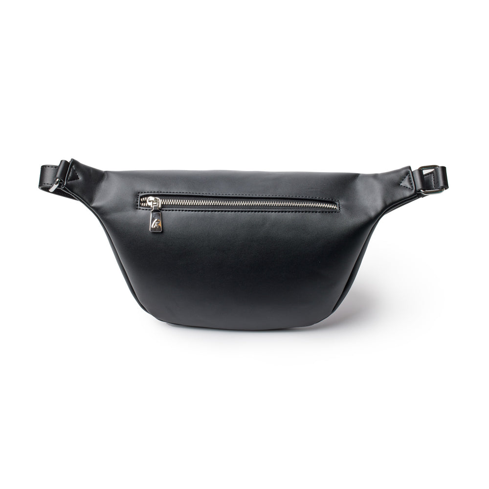 Vegan Leather Belt Bag - Black