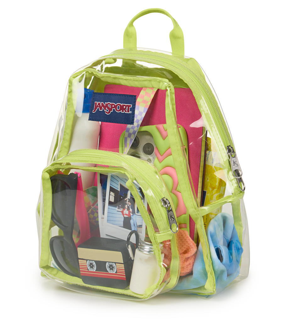 Clear Mini Backpack - Citron Lime