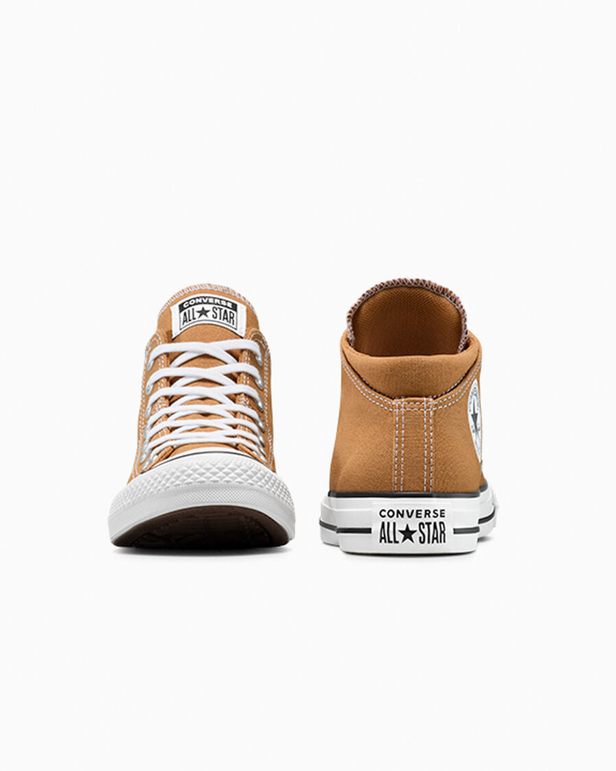 Women's Canvas Mid Top Sneaker - Incensed Brown/White/Black