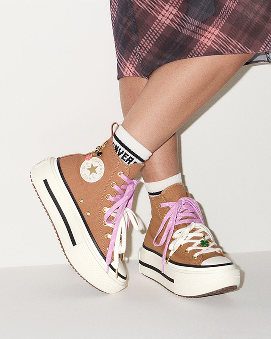 Canvas Platform High Top Sneaker - Charms